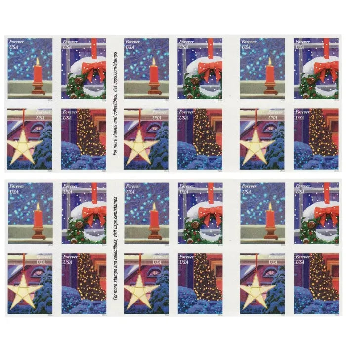 2016 Holiday Windows Forever First Class Postage Stamps