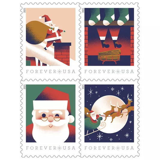 2021 A Visit from St Nick  Forever First Class Postage Stamps