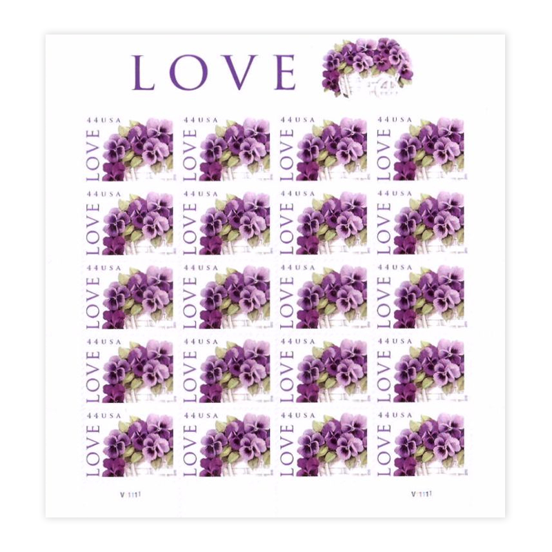 2010 Love-Purple Orchid in Snow Postage First Class Postage Stamps