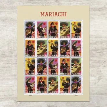 2022 Mariachi Forever First Class Postage Stamps