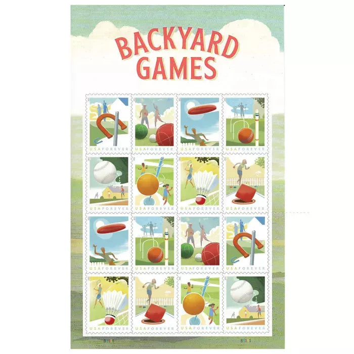 2021 Backyard Games Forever First Class Postage Stamps