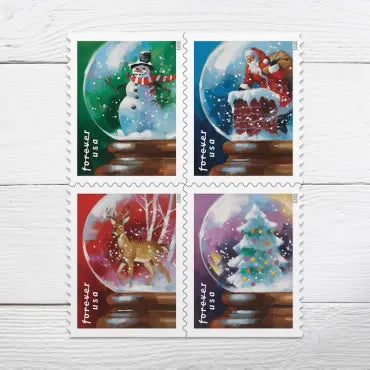 2023 Snow Globes Forever First Class Postage Stamps