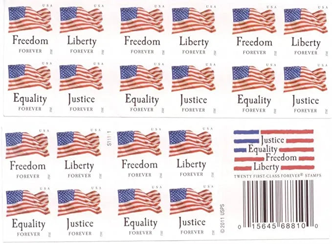 2012 Four Flags Forever First Class Postage Stamps