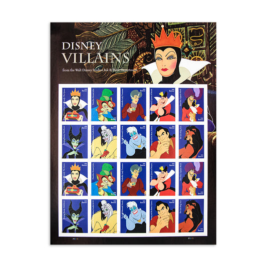 2017 Walt Disney Villains Forever First Class Postage Stamps